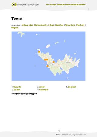 example page 4 from our offline Travel Guide for Saint Barthélemy